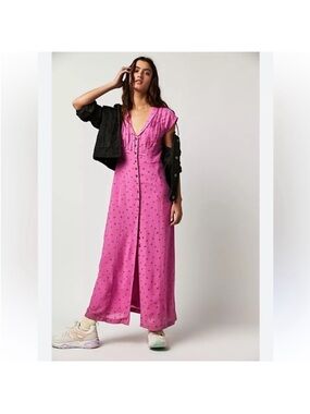 NWOT Free People Strawberry Maxi Dress